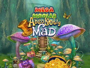 Banner of Absolootly Mad Mega Moolah slot game