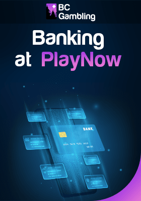 Few credit cards on a cell phone for Banking options at PlayNow