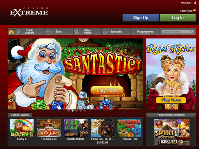 Extreme Casino website