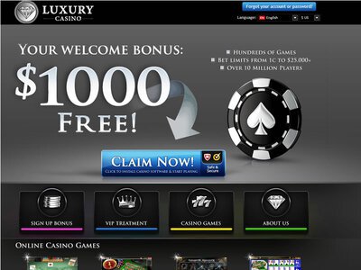 Luxury Casino website