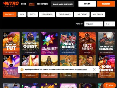 Nitro Casino website