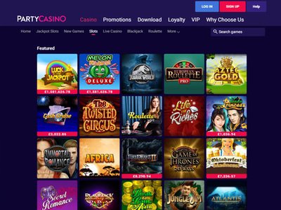 Party Casino website
