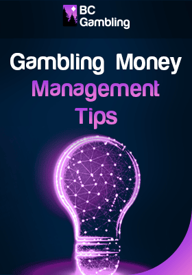 A light bulb filled with glowing lines and dots for gambling money management tips