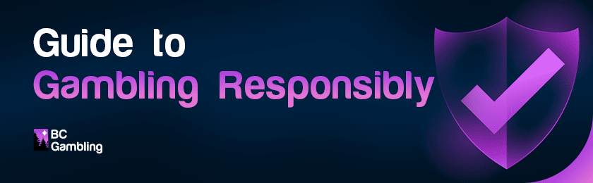 Check mark on the shield for responsible gambling guide