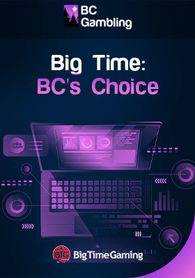 A laptop with some sound system images for big-time BC choice