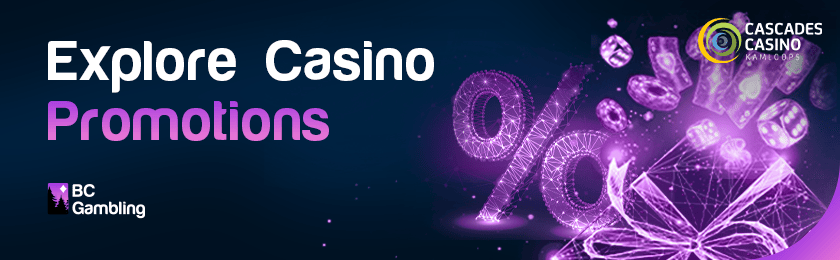 Different casino gaming items for top exploring Cascades Casino promotions