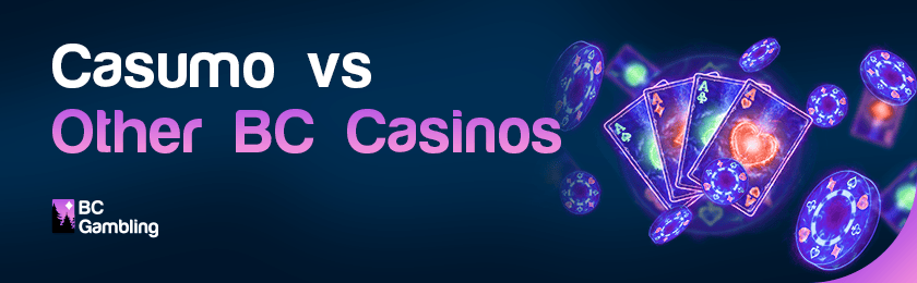 A deck of cards and chips for Casumo Casino vs. Other Online Casinos
