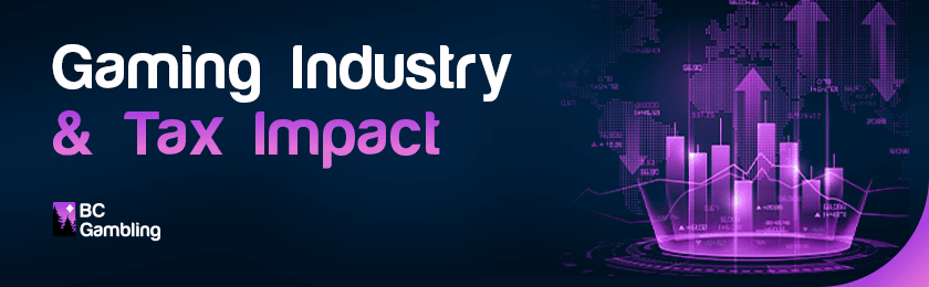 Growing chart for gaming industry and tax impact