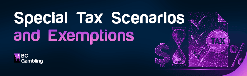 Some symbols for taxes for special tax scenarios and exemptions
