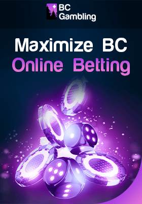 A few glowing dices and coins for maximize BC online betting