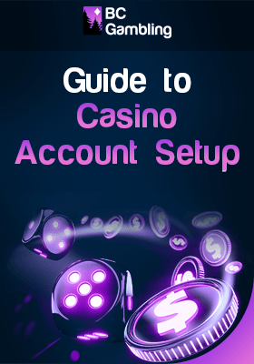 Chips with Dollar sign and dice to guide to casino account setup