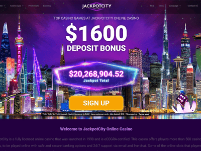 Jackpot City Casino website screenshot