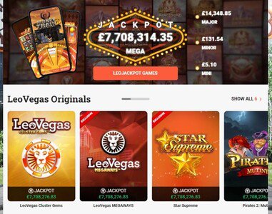 Polestar Casino website screenshot