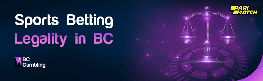 Scale as a symbol for sports betting legality in BC