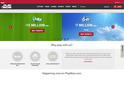 Playnow Casino website