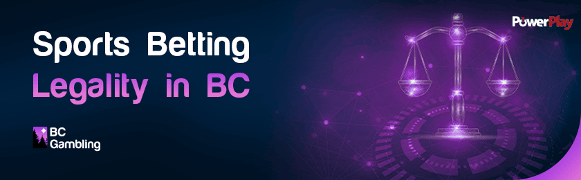 Scale as a symbol for sports betting legality in BC