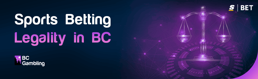 Scale as a symbol for sports betting legality in BC