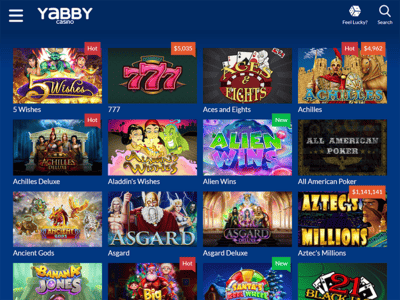 Yabby Casino website